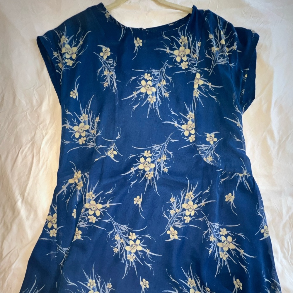 Urban Outfitters Blue Floral Dress- Medium